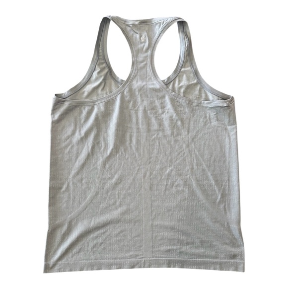 Lululemon Swiftly Tech Tank Top Women size 12 Gray Grey Sleeveless Shirt - Picture 4 of 8
